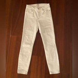 JCrew High Rise Skinny Jean in White size 26